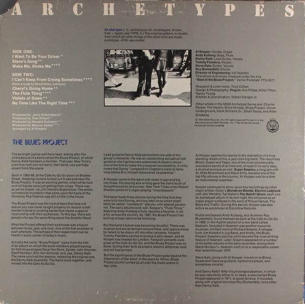 The Blues Project - Archetypes | MGM Records (M3F 4953) - 2 The Blues Project - Archetypes | MGM Records (M3F 4953) - 2