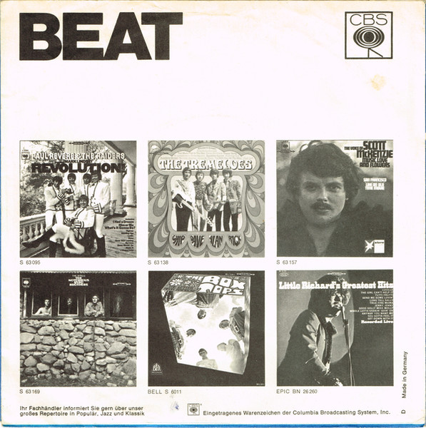 Billy Joe Royal - Hush / Watching From The Bandstand | CBS (3044) - 2 Billy Joe Royal - Hush / Watching From The Bandstand | CBS (3044) - 2