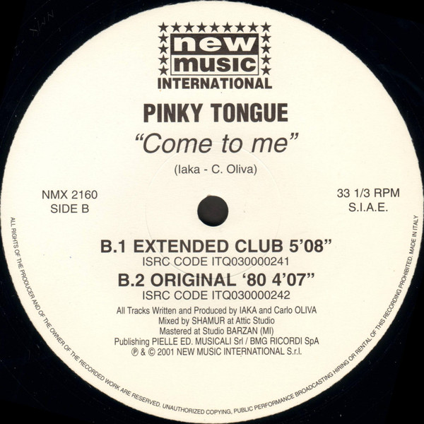 Pinky Tongue - Come To Me | New Music International (NMX 2160) - 3 Pinky Tongue - Come To Me | New Music International (NMX 2160) - 3
