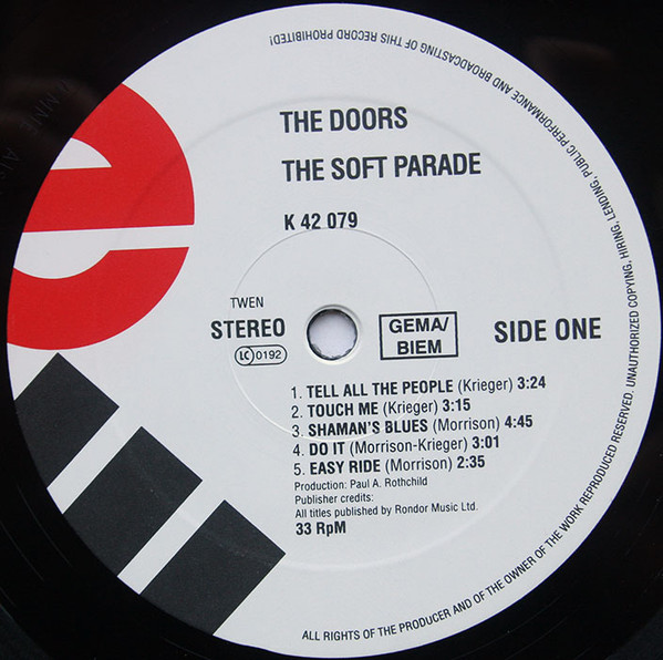 The Doors - The Soft Parade | Elektra (42079) - 3 The Doors - The Soft Parade | Elektra (42079) - 3