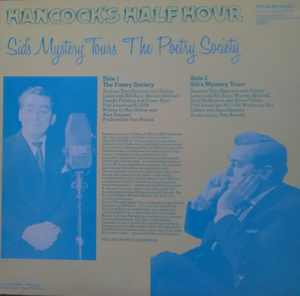 Hancock's Half Hour - Sid's Mystery Tours / The Poetry Society | BBC Records (REB 394) - 2