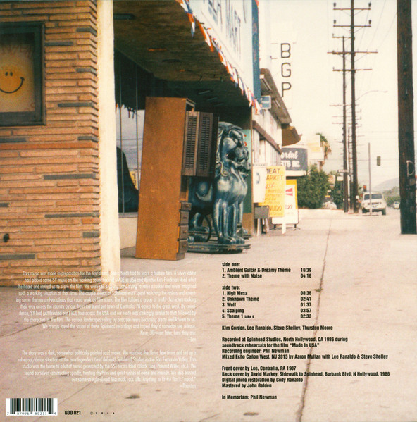 Sonic Youth - Spinhead Sessions • 1986 | Goofin' Records (GOO 021) - 2