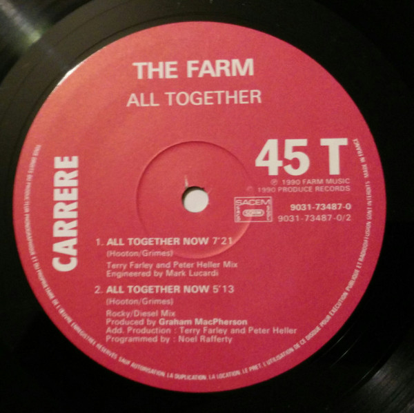 The Farm - All Together Now | Carrere (9031-73487-0) - 3 The Farm - All Together Now | Carrere (9031-73487-0) - 3