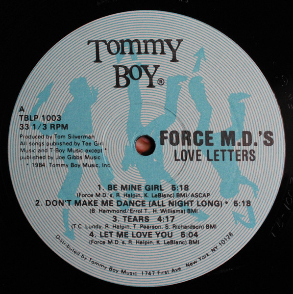 Force MD's - Love Letters | Tommy Boy (TBLP 1003) - 3 Force MD's - Love Letters | Tommy Boy (TBLP 1003) - 3