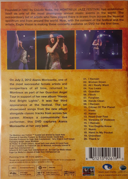 Alanis Morissette - Live At Montreux 2012 | Eagle Eye Media (EE392619) - 2 Alanis Morissette - Live At Montreux 2012 | Eagle Eye Media (EE392619) - 2