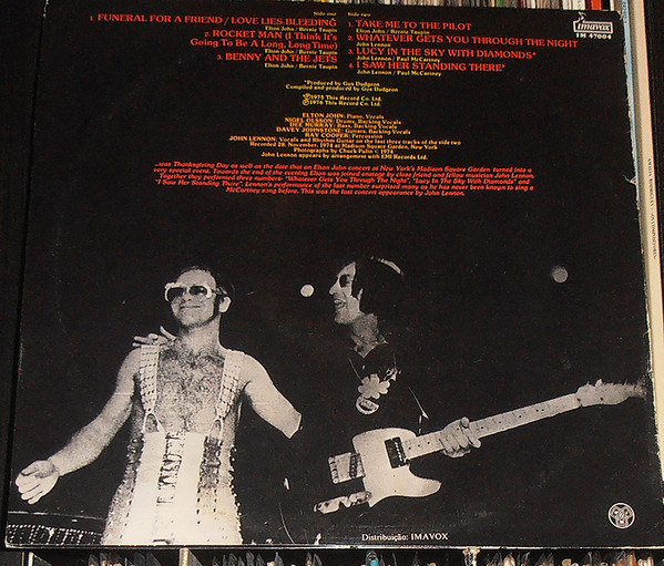 Elton John Band Featuring John Lennon And Muscle Shoals Horns - Elton John Band Featuring John Lennon And The Muscle Shoals Horns | Imavox (IM 47004) - 2