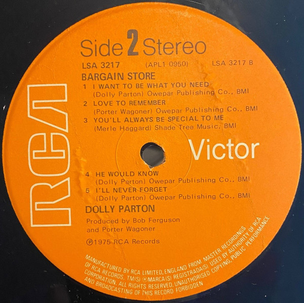 Dolly Parton - The Bargain Store | RCA Victor (LSA 3217) - 4 Dolly Parton - The Bargain Store | RCA Victor (LSA 3217) - 4