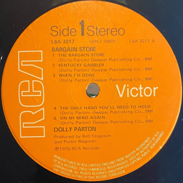Dolly Parton - The Bargain Store | RCA Victor (LSA 3217) - 3 Dolly Parton - The Bargain Store | RCA Victor (LSA 3217) - 3