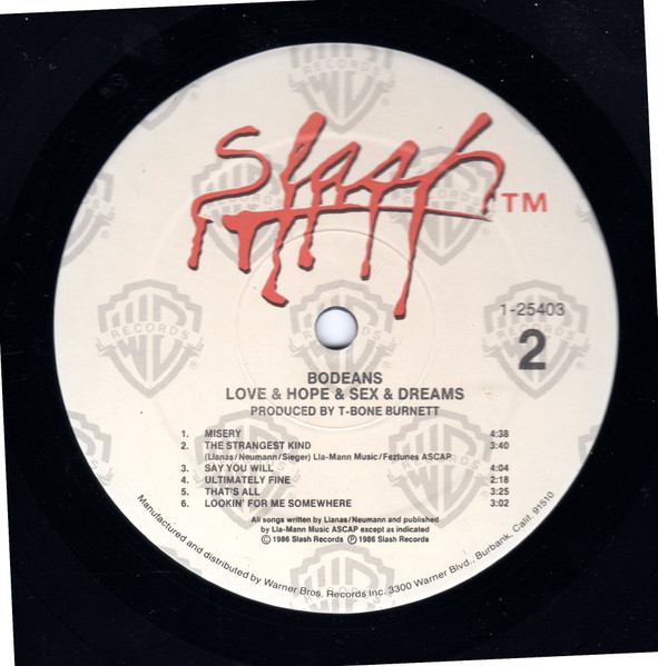 BoDeans - Love & Hope & Sex & Dreams | Slash (9 25403-1) - 4