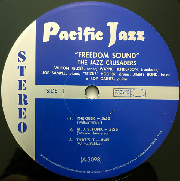 The Crusaders - Freedom Sound | Pacific Jazz (STEREO-27) - 3