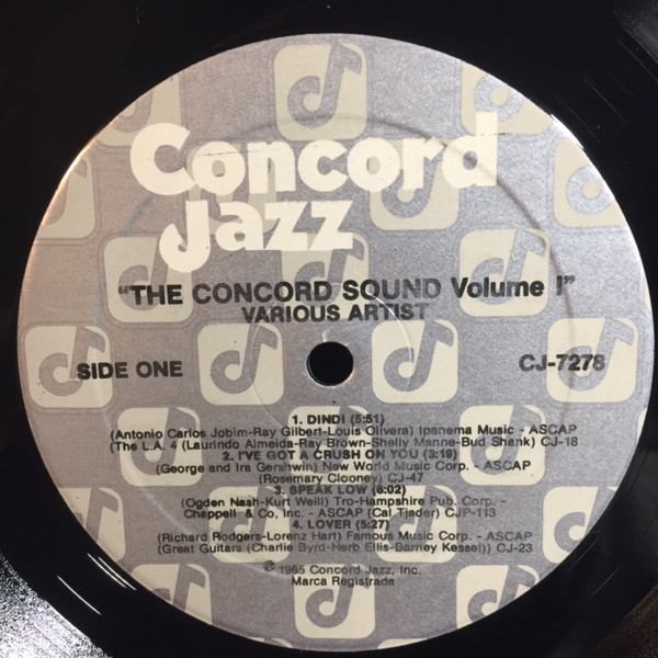 Various - The Concord Sound Volume One [Vinyl] | Concord Jazz (CJ-7278) - 3