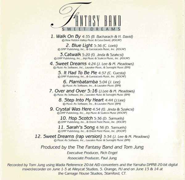 The Fantasy Band - Sweet Dreams | DMP (CD-508) - 4