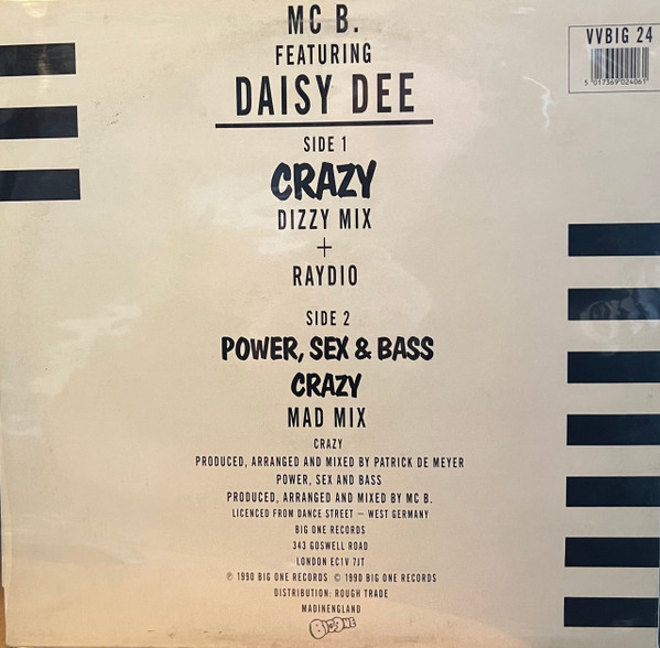 MC B Featuring Daisy Dee - Crazy | Big One Records (VV BIG 24) - 4 MC B Featuring Daisy Dee - Crazy | Big One Records (VV BIG 24) - 4