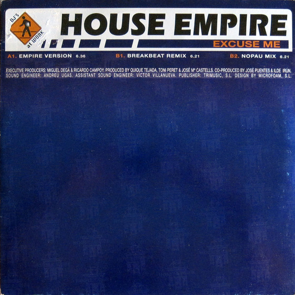House Empire - Excuse Me | DJ's At Work (NM5015MX) - main House Empire - Excuse Me | DJ's At Work (NM5015MX) - main