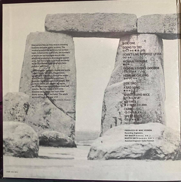 Ten Years After - Stonedhenge | Deram (DES 18021) - 3 Ten Years After - Stonedhenge | Deram (DES 18021) - 3