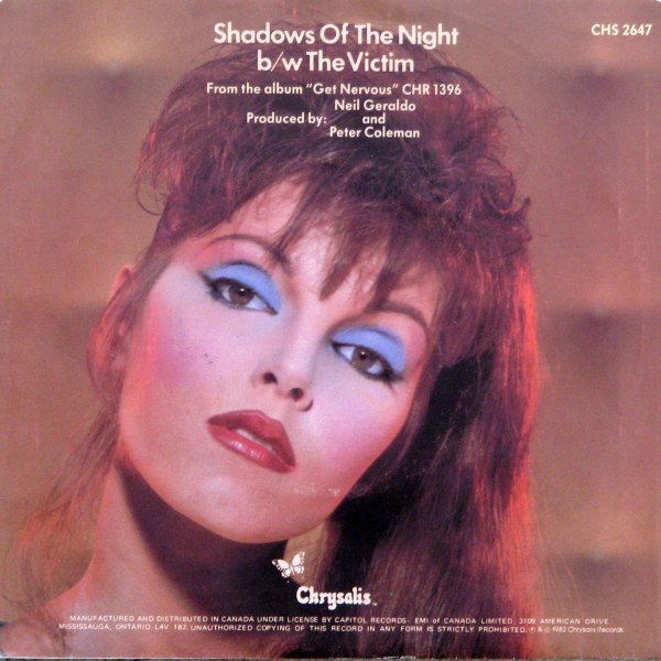 Pat Benatar - Shadows Of The Night | Chrysalis (CHS 2647) - 2