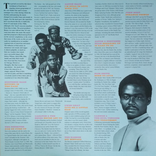 Various - Studio One Rocksteady Volume 2 (Rocksteady, Soul And Early Reggae At Studio One: The Soul Of Young Jamaica) | Soul Jazz Records (SJR LP367) - 2