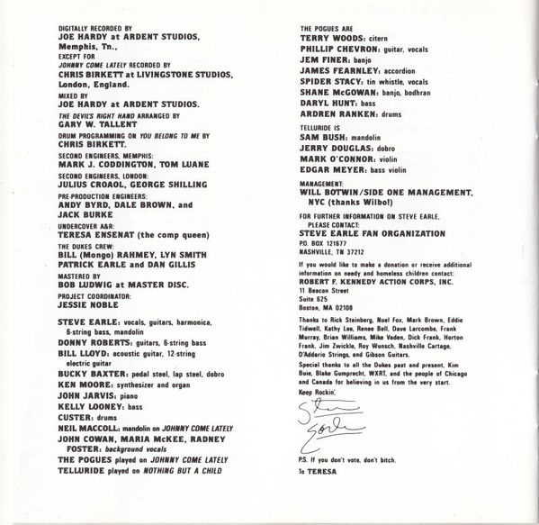 Steve Earle - Copperhead Road | MCA Records (MCD03426) - 2