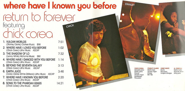 Return To Forever Featuring Chick Corea - Where Have I Known You Before | Polydor (825 206-2) - 3