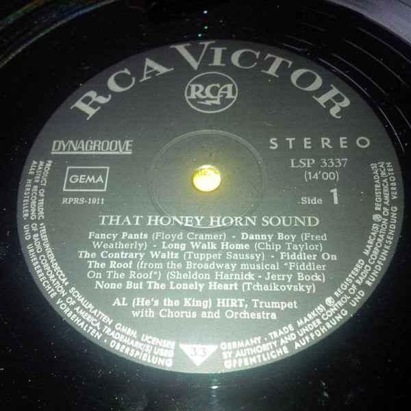 Al Hirt - That Honey Horn Sound | RCA Victor (LSP-3337) - 3