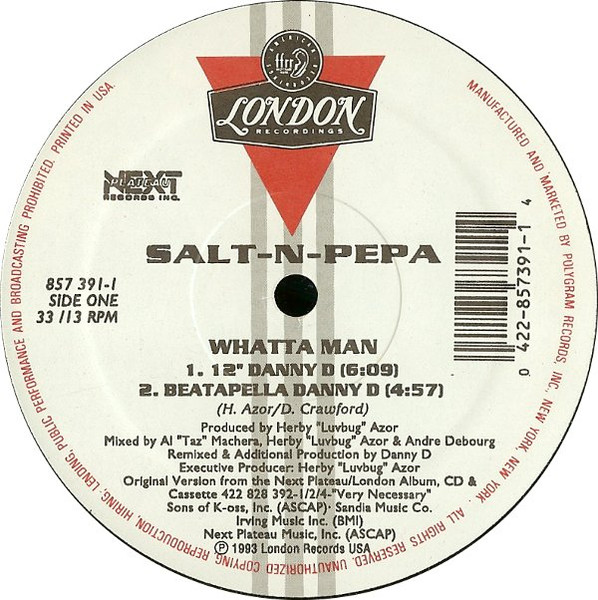 Salt 'N' Pepa With En Vogue - Whatta Man | London Records (857 391-1) - 2 Salt 'N' Pepa With En Vogue - Whatta Man | London Records (857 391-1) - 2