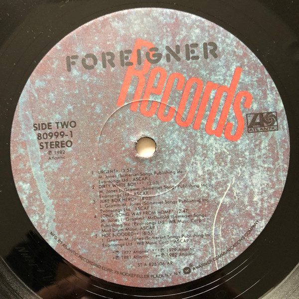 Foreigner - Records | Atlantic (80999-1) - 4 Foreigner - Records | Atlantic (80999-1) - 4