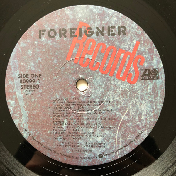 Foreigner - Records | Atlantic (80999-1) - 3 Foreigner - Records | Atlantic (80999-1) - 3