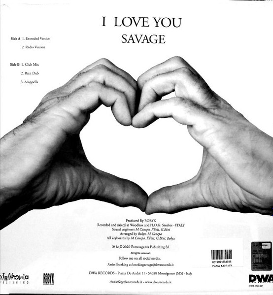 Savage - I Love You | DWA (Dance World Attack) (DWA M20.02) - 2 Savage - I Love You | DWA (Dance World Attack) (DWA M20.02) - 2