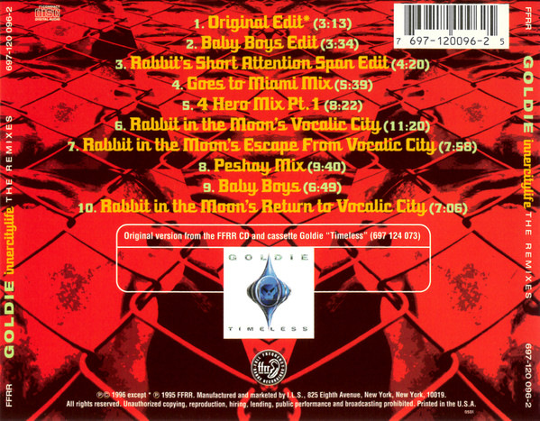 Goldie - Innercitylife (The Remixes) | FFRR (697-120 096-2) - 2 Goldie - Innercitylife (The Remixes) | FFRR (697-120 096-2) - 2