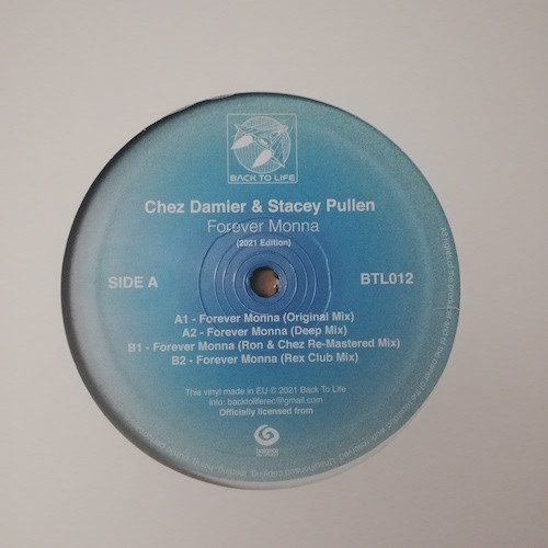 Chez Damier & Stacey Pullen - Forever Monna (2021 Edition) | Back To Life (BTL012)