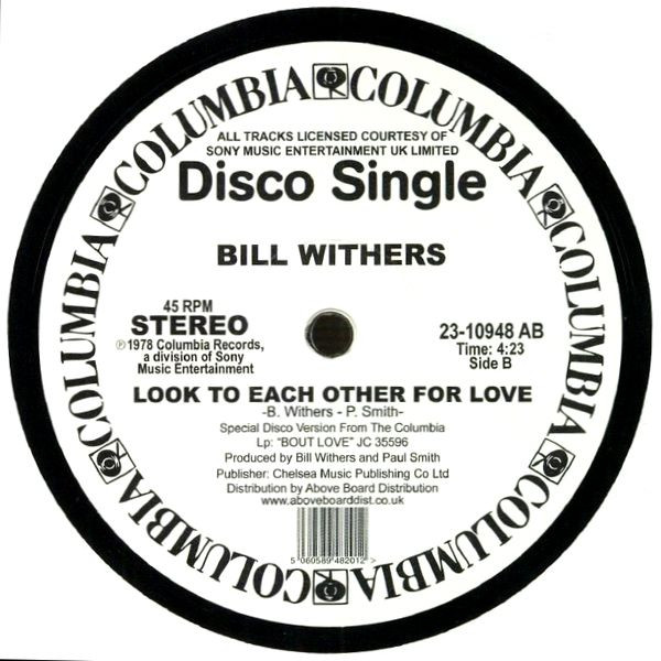 Bill Withers - You Got The Stuff / Look To Each Other For Love | Columbia (23-10948 AB) - 2 Bill Withers - You Got The Stuff / Look To Each Other For Love | Columbia (23-10948 AB) - 2