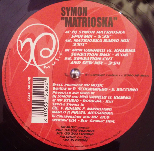 Symon - Matrioska | NP Music (NP 002) - 2