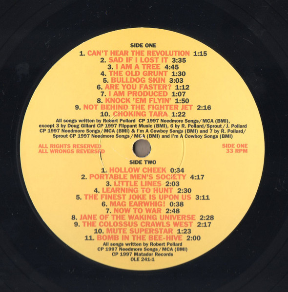 Guided By Voices - Mag Earwhig! LP | Matador (OLE 241-1) - 3