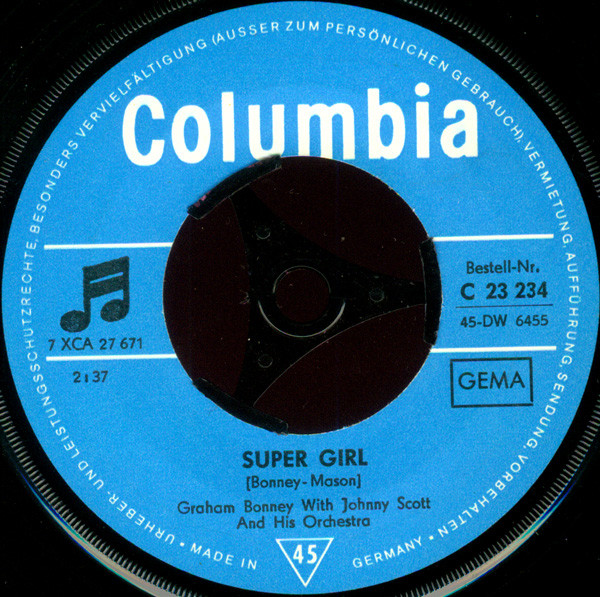 Graham Bonney - Super Girl | Columbia (C 23 234) - 3