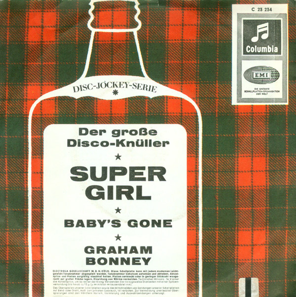 Graham Bonney - Super Girl | Columbia (C 23 234) - 2