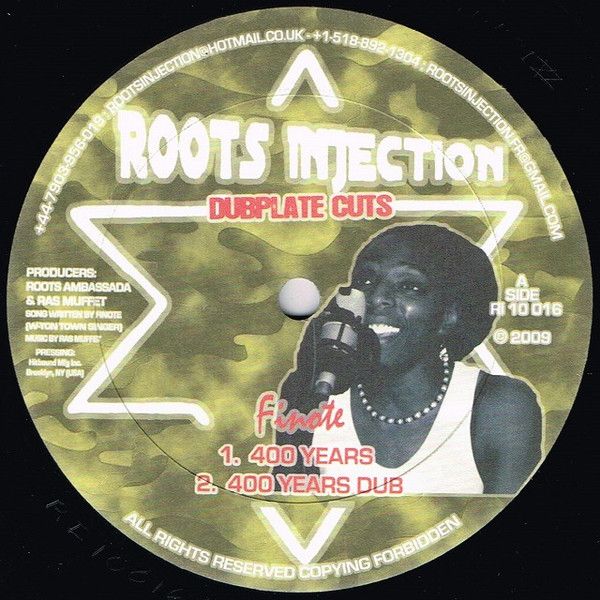 Finote - 400 Years / Beware | Roots Injection (RI 10 016) - main