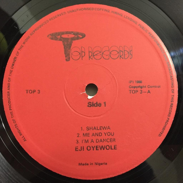 Eji Oyewole - Me & You | Top Records (TOP 003) - 3 Eji Oyewole - Me & You | Top Records (TOP 003) - 3