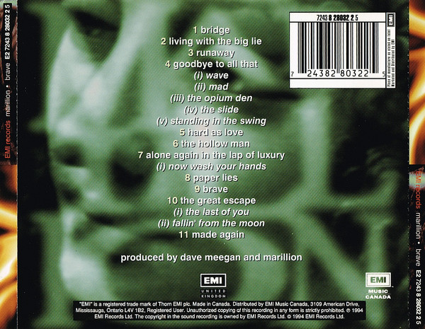 Marillion - Brave | EMI Music Canada (E2 724382803225) - 2 Marillion - Brave | EMI Music Canada (E2 724382803225) - 2