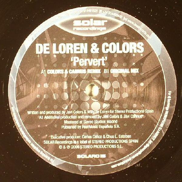 De Loren & Colors - Pervert | Solar Recordings (SOLAR015) - main