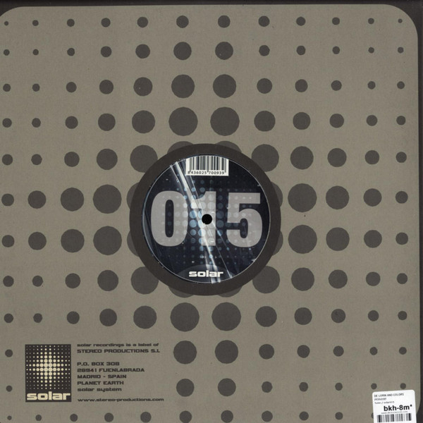 De Loren & Colors - Pervert | Solar Recordings (SOLAR015) - 4