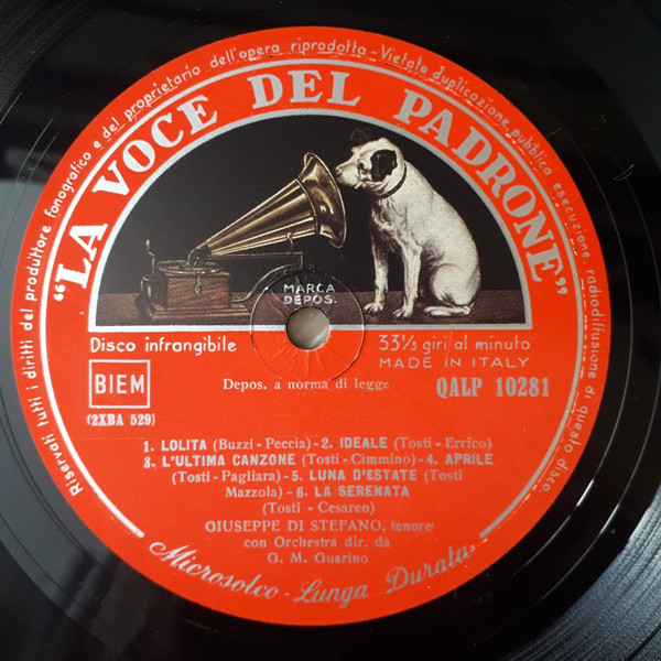 Giuseppe di Stefano - Melodie Celebri | La Voce Del Padrone (QALP 10281) - 3 Giuseppe di Stefano - Melodie Celebri | La Voce Del Padrone (QALP 10281) - 3