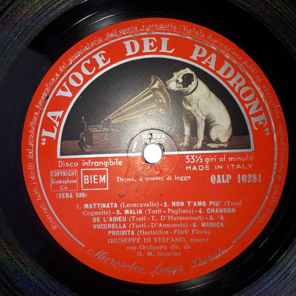 Giuseppe di Stefano - Melodie Celebri | La Voce Del Padrone (QALP 10281) - 4 Giuseppe di Stefano - Melodie Celebri | La Voce Del Padrone (QALP 10281) - 4