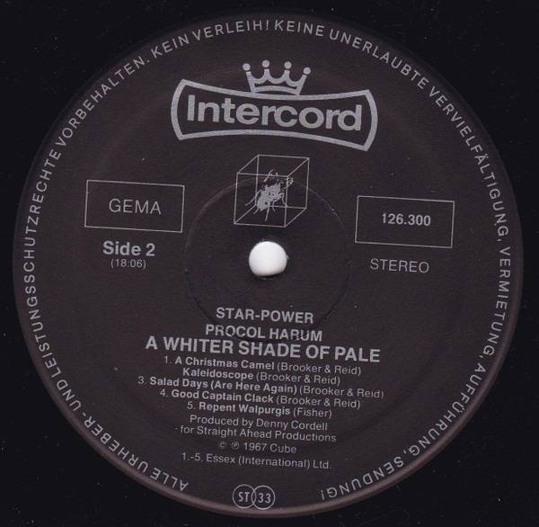 Procol Harum - A Whiter Shade Of Pale | Intercord (INT 126.300) - 4