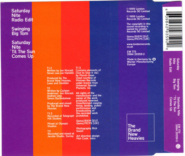 The Brand New Heavies - Saturday Nite | FFRR (3984 29359-2) - 2
