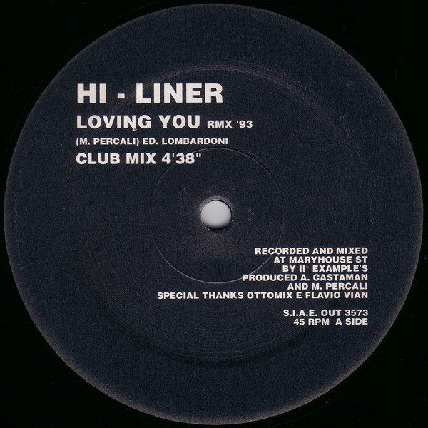 Hi-Liner - Loving You (RMX '93) | Out (OUT 3573) - main