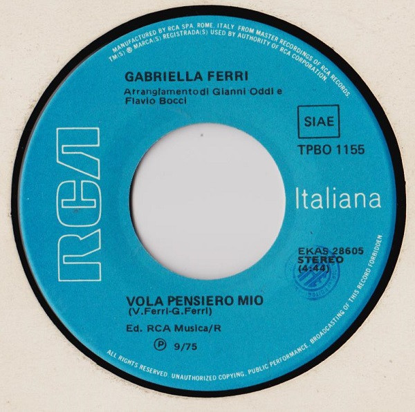 Gabriella Ferri - ...E Cammina | RCA (TPBO-1155) - 4