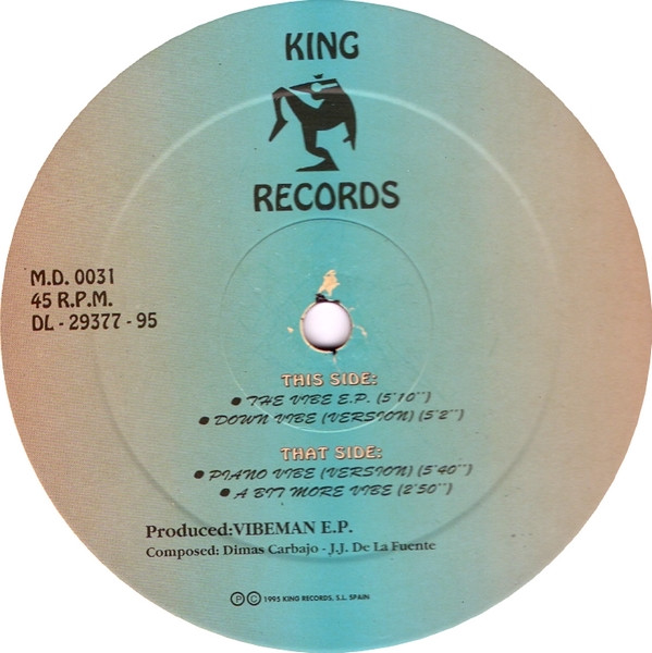 Vibeman - The Vibe E.P. | MD Records (M.D. 0031) - 3 Vibeman - The Vibe E.P. | MD Records (M.D. 0031) - 3