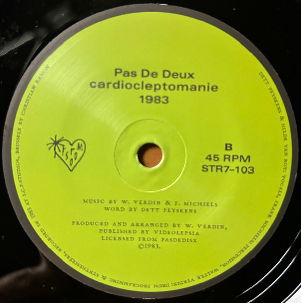 Luc Van Acker / Pas De Deux - The Fear In My Heart / Cardiocleptomanie | Stroom (STR7-103) - 3 Luc Van Acker / Pas De Deux - The Fear In My Heart / Cardiocleptomanie | Stroom (STR7-103) - 3