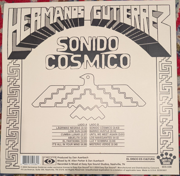 Hermanos Gutiérrez - Sonido Cósmico (Orange/Red Marble Vinyl - Indies) | Easy Eye Sound (EES-036) - 4 Hermanos Gutiérrez - Sonido Cósmico (Orange/Red Marble Vinyl - Indies) | Easy Eye Sound (EES-036) - 4
