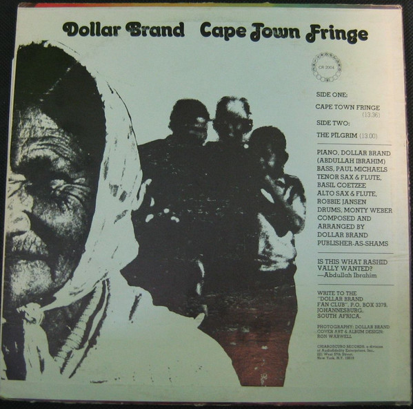Dollar Brand - Cape Town Fringe | Chiaroscuro Records (CR 2004) - 2